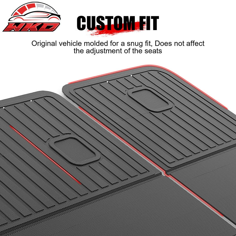 Fits 22-26 Jeep Grand Cherokee 5 Seats TPE 3D Rear Seat Back Backrest Liner Mats