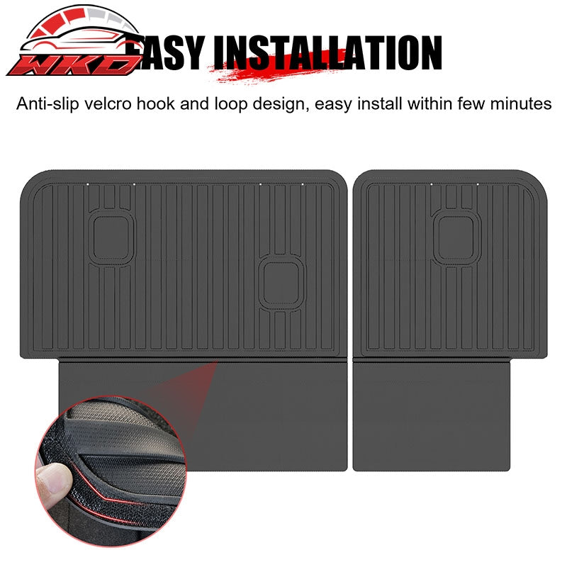 Fits 22-26 Jeep Grand Cherokee 5 Seats TPE 3D Rear Seat Back Backrest Liner Mats