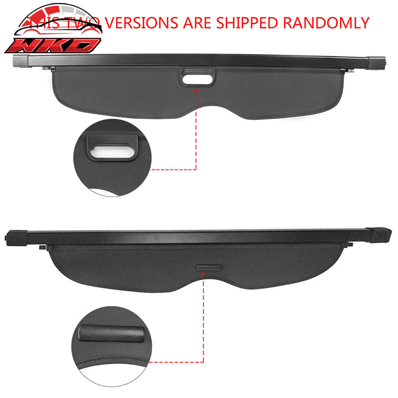 Fits 11-21 Grand Cherokee Black Cargo Cover Retractable Security Luggage Shade
