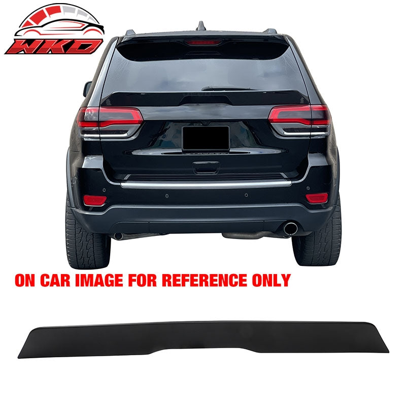 Fits 14-22 Jeep Grand Cherokee DuckBill ABS Add-on Trunk Spoiler Lip Matte Black