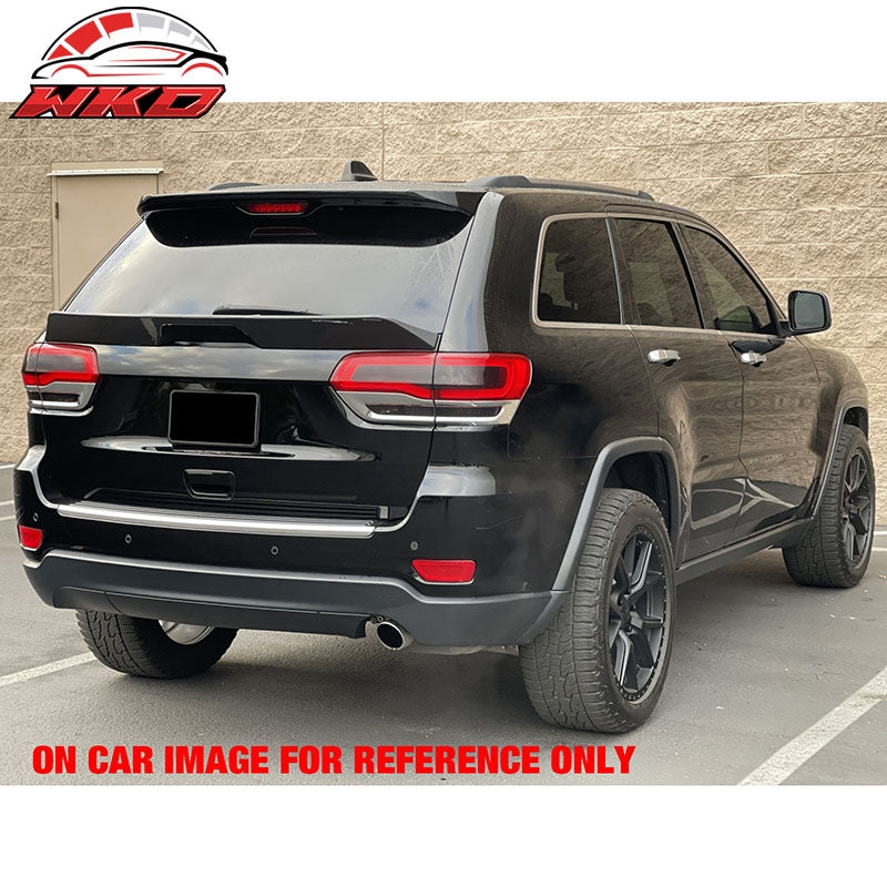 Fits 14-22 Jeep Grand Cherokee DuckBill ABS Add-on Trunk Spoiler Lip Matte Black