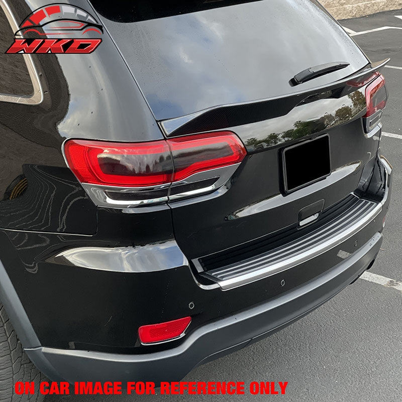 Fits 14-22 Jeep Grand Cherokee DuckBill ABS Add-on Trunk Spoiler Lip Matte Black