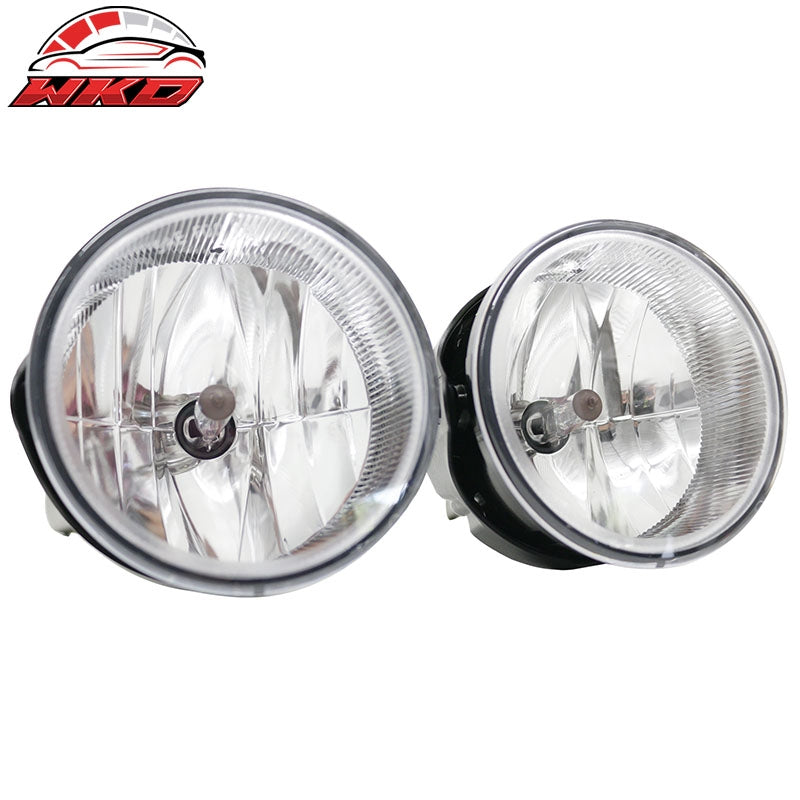 Fits 04-10 Jeep Grand Cherokee Front Bumper Fog Lights Lamp Assembly Clear Lens