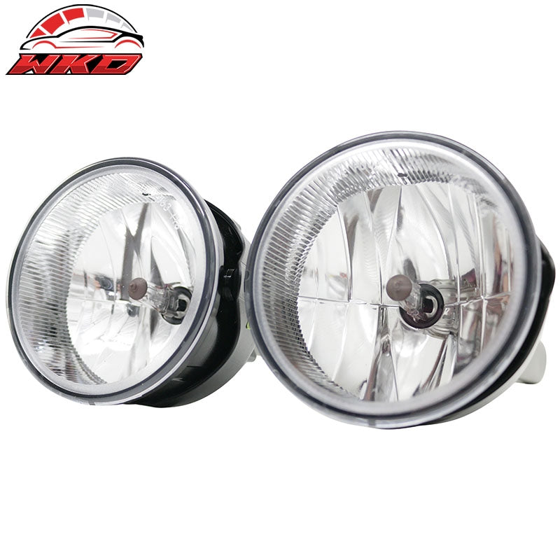 Fits 04-10 Jeep Grand Cherokee Front Bumper Fog Lights Lamp Assembly Clear Lens