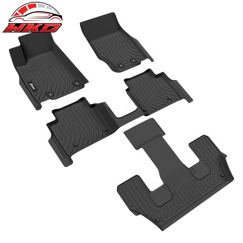 Fits 21-26 Jeep Grand Cherokee L 6-Passenger Heavy Duty Floor Mats Carpet TPE