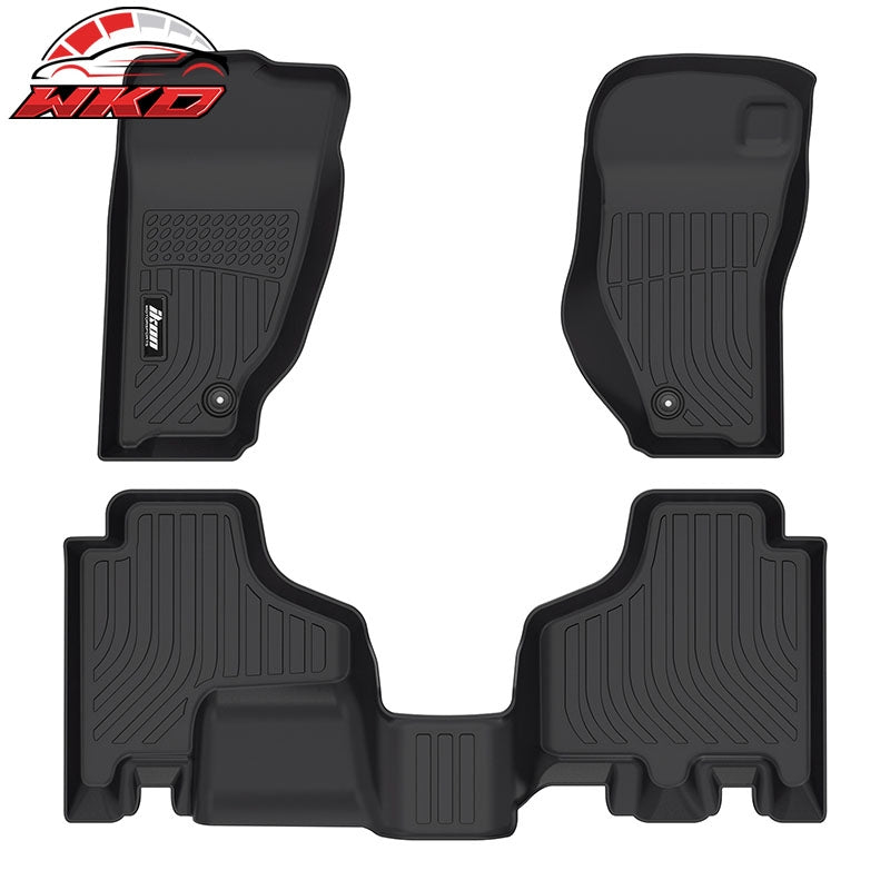 Fits 08-13 Jeep Liberty 3D Molded All Weather Floor Mats TPE Carpet + Trunk Mat