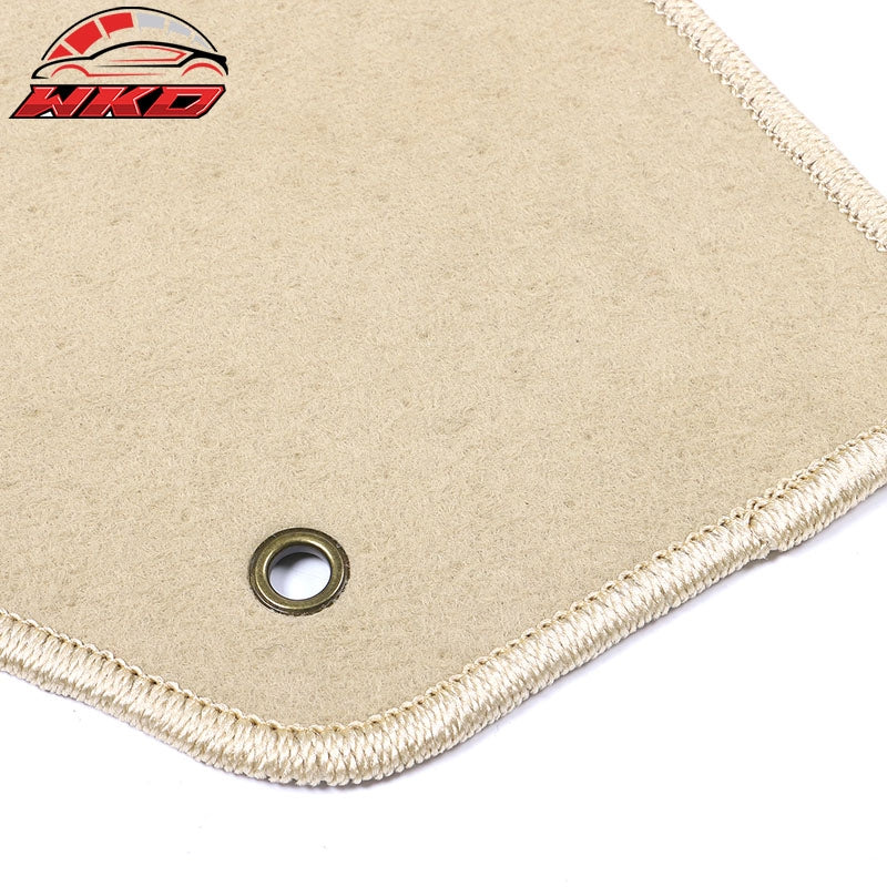 Fits 08-13 Jeep Liberty Car Floor Mats Liner Front Rear Nylon Beige Carpets 4PC