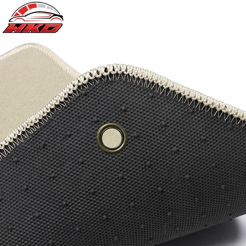 Fits 08-13 Jeep Liberty Car Floor Mats Liner Front Rear Nylon Beige Carpets 4PC