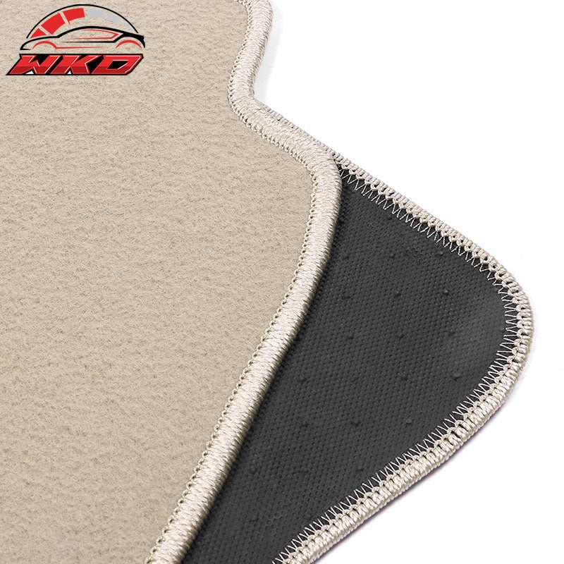 Fits 08-13 Jeep Liberty Car Floor Mats Liner Front Rear Nylon Beige Carpets 4PC