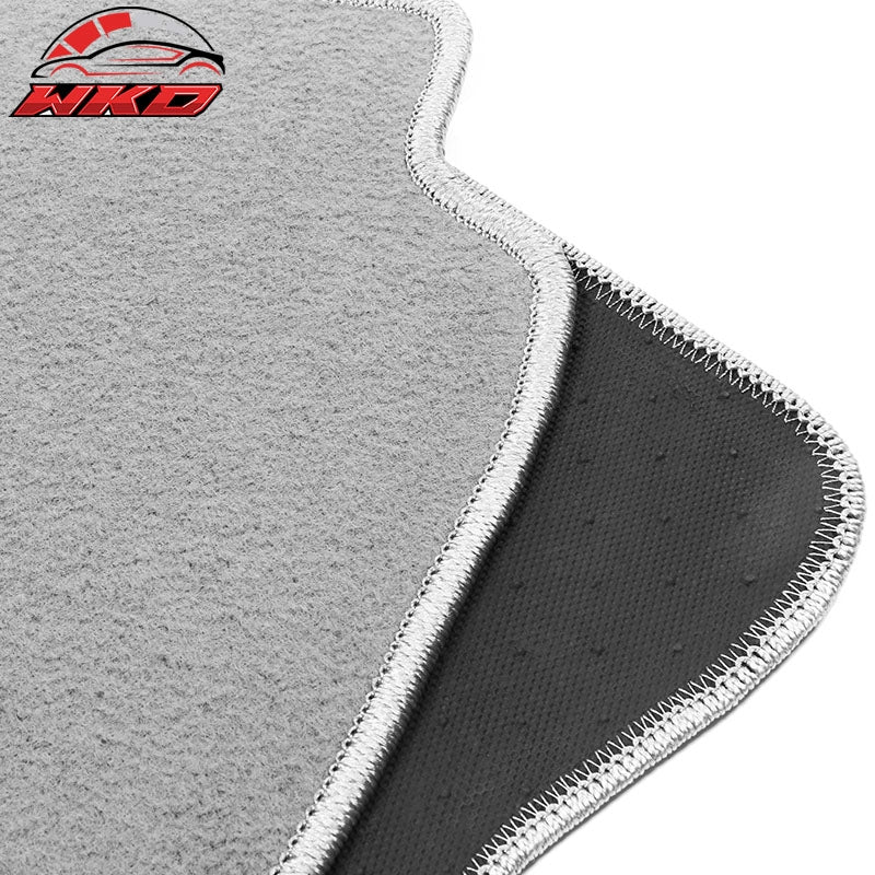 Fits 08-13 Jeep Liberty Car Floor Mats Liner Front Rear Nylon Grey Carpets 4PC