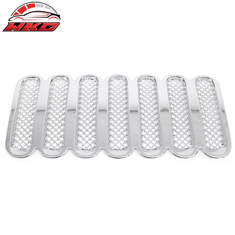 Wholesale 2007-2017 Jeep Wrangler & 18 Wrangler JK Front Grille Chrome ABS Mesh Style