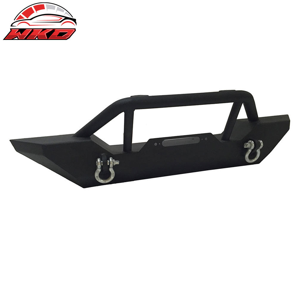 Fits 07-17 Jeep Wrangler Front Bumper Guard Bull Bar Brush Push Grille