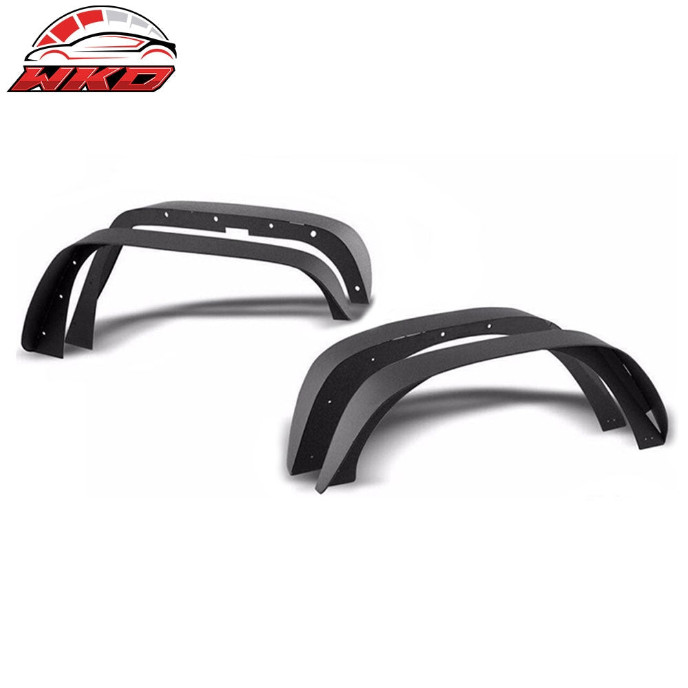 Wholesale 07-17 Jeep Wrangler JK Flat Style Steel Fender Flares Wheel Cover 4PCS