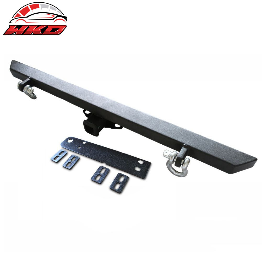 Fits 87-06 Jeep Wrangler YJ TJ Steel Rock Crawler Rear Bumper W/Hitch Receiver