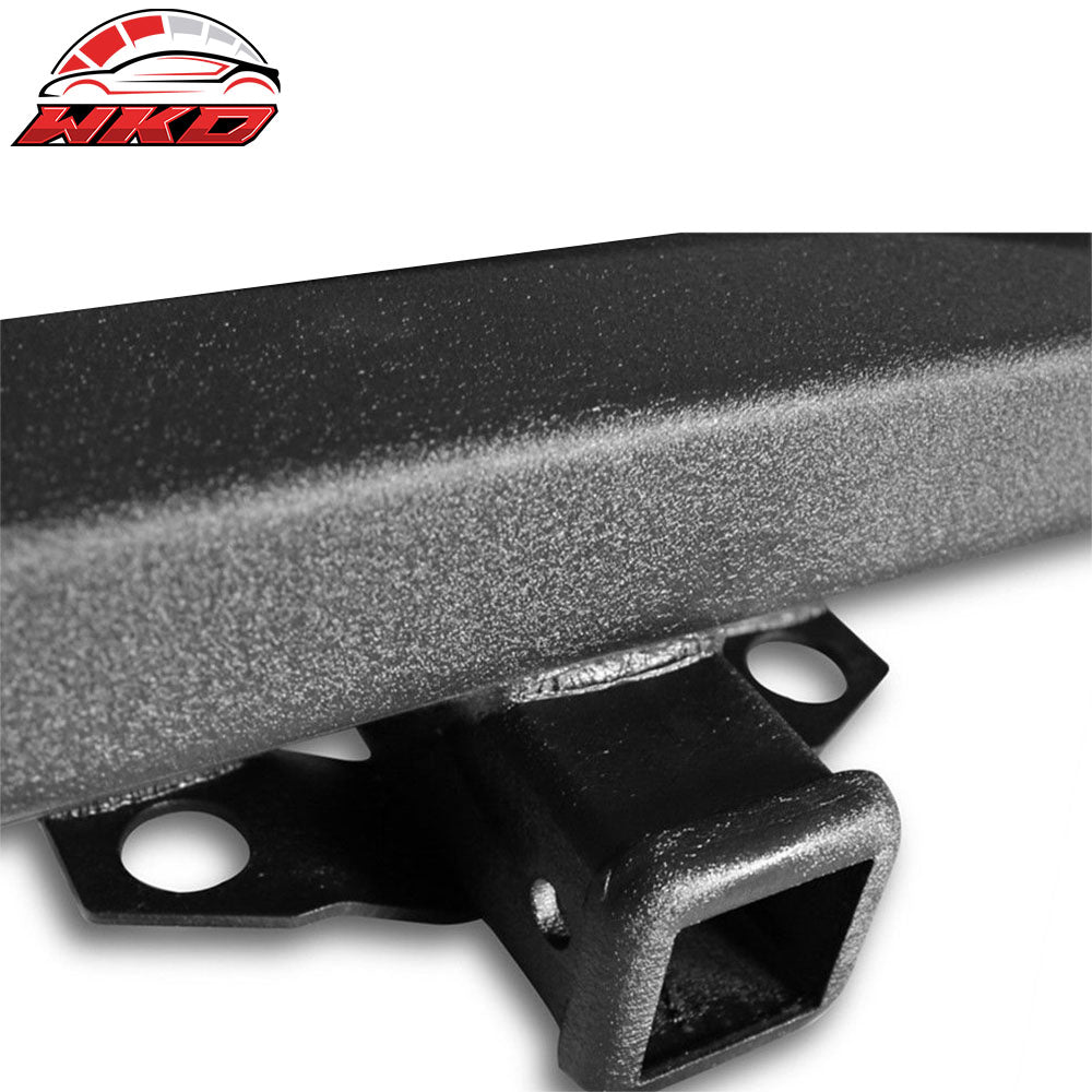 Fits 87-06 Jeep Wrangler YJ TJ Steel Rock Crawler Rear Bumper W/Hitch Receiver