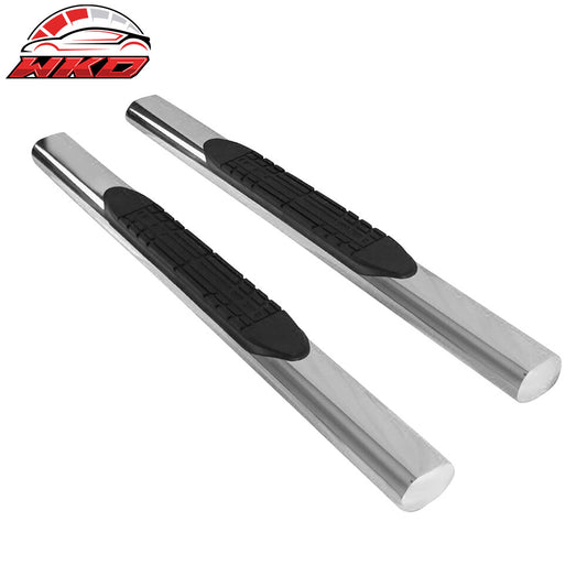 Wholesale 07-18 Jeep Wrangler JK 4" Chrome Oval Side Step Nerf Bars