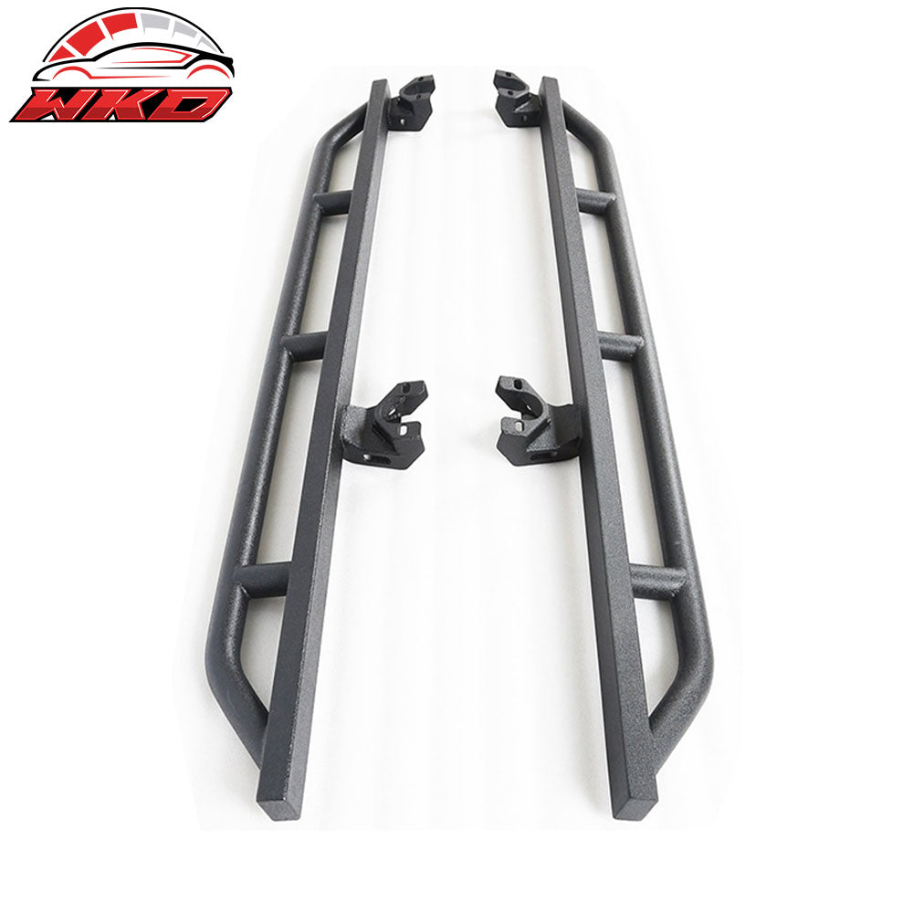Fits 07-18 Jeep Wrangler JK 4 Door Textured Side Step Nerf Bar Running Board