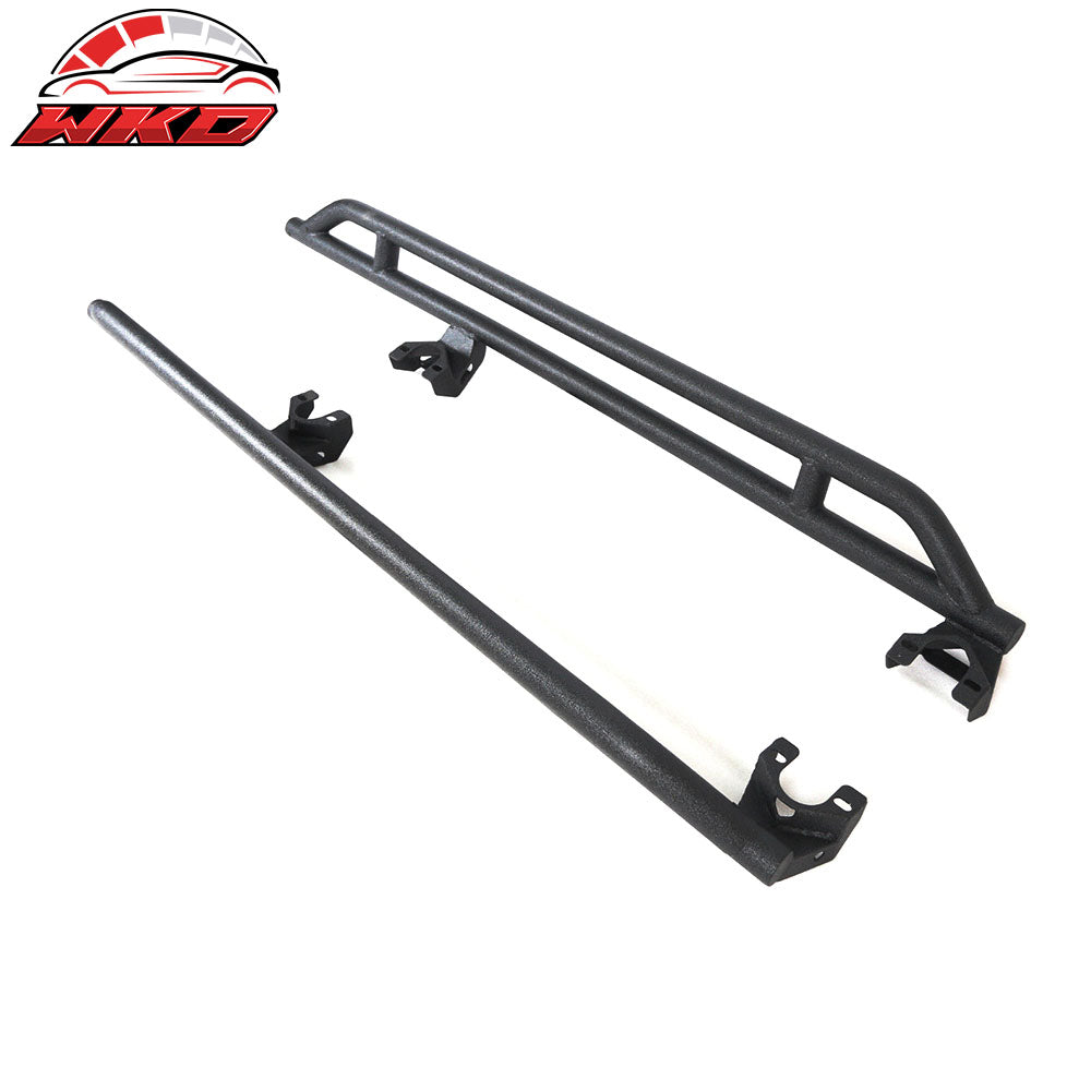 Fits 07-18 Jeep Wrangler JK 4 DOOR Off Road Side Steps Armor Unpainted