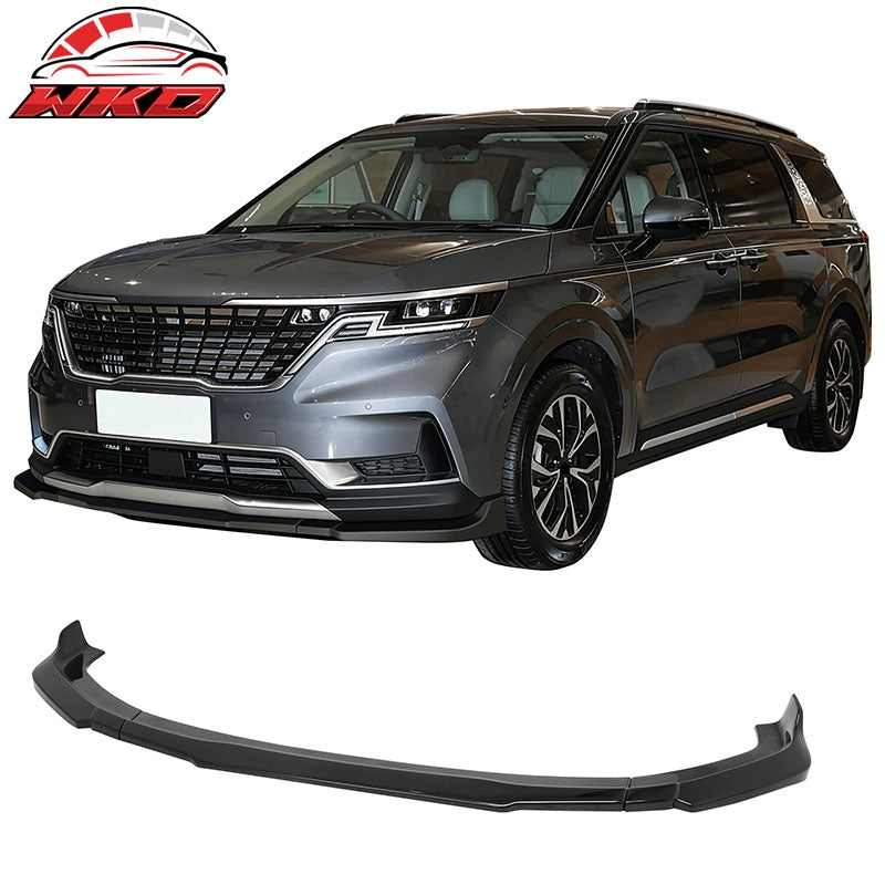 Wholesale 22-24 Kia Carnival IKON Style Front Bumper Lip Chin Spoiler Gloss Black
