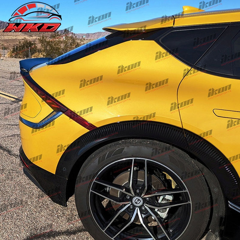 Fits 21-26 Kia EV6 X Style Rear Ducktail Trunk Spoiler Wing Lip ABS Gloss Black