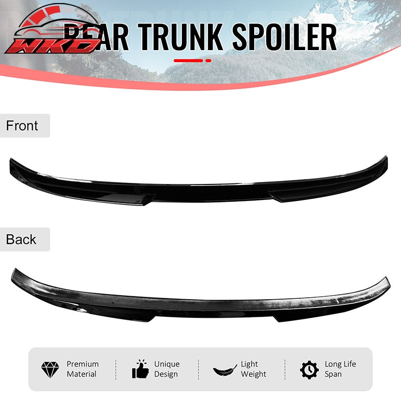 Fits 25-26 Kia K4 Sedan IKON Style Gloss Black Duckbill Rear Trunk Spoiler ABS
