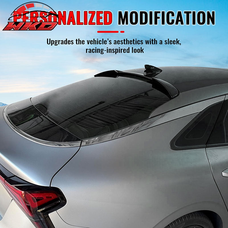 Wholesale 21-26 Kia K5 5th Gen 4Dr Gloss Black Roof Spoiler Rear Window Wing Lip ABS - Wikond Auto
