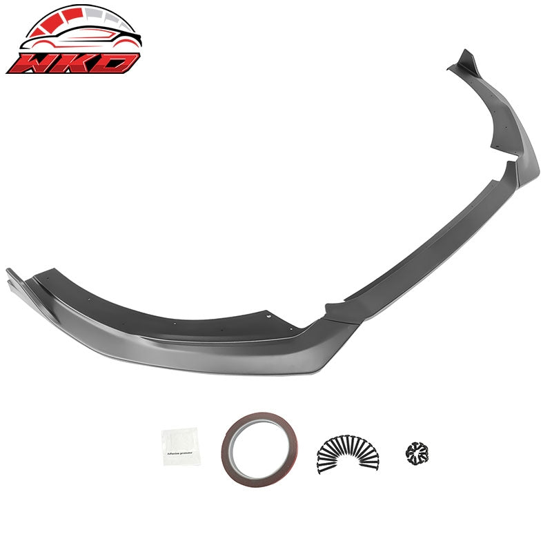 Fits 21-24 Kia K5 GT-Line RD Style 4PCS Front Bumper Lip Spoiler PP Matte Black