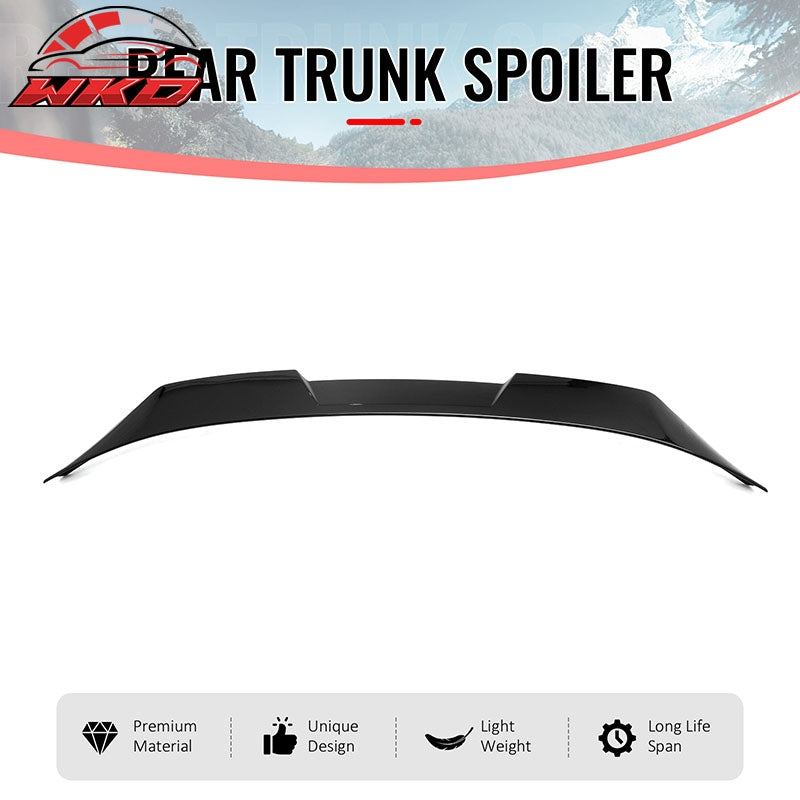 Fits 21-24 Kia K5 IKON Style Gloss Black Duckbill Rear Trunk Spoiler Wing ABS
