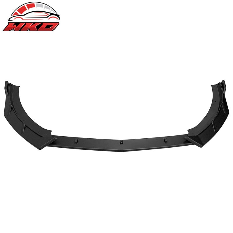 Fits 2021-2024 Kia K5 IKON Style 3PCS Front Bumper Lip Spoiler PP Matte Black