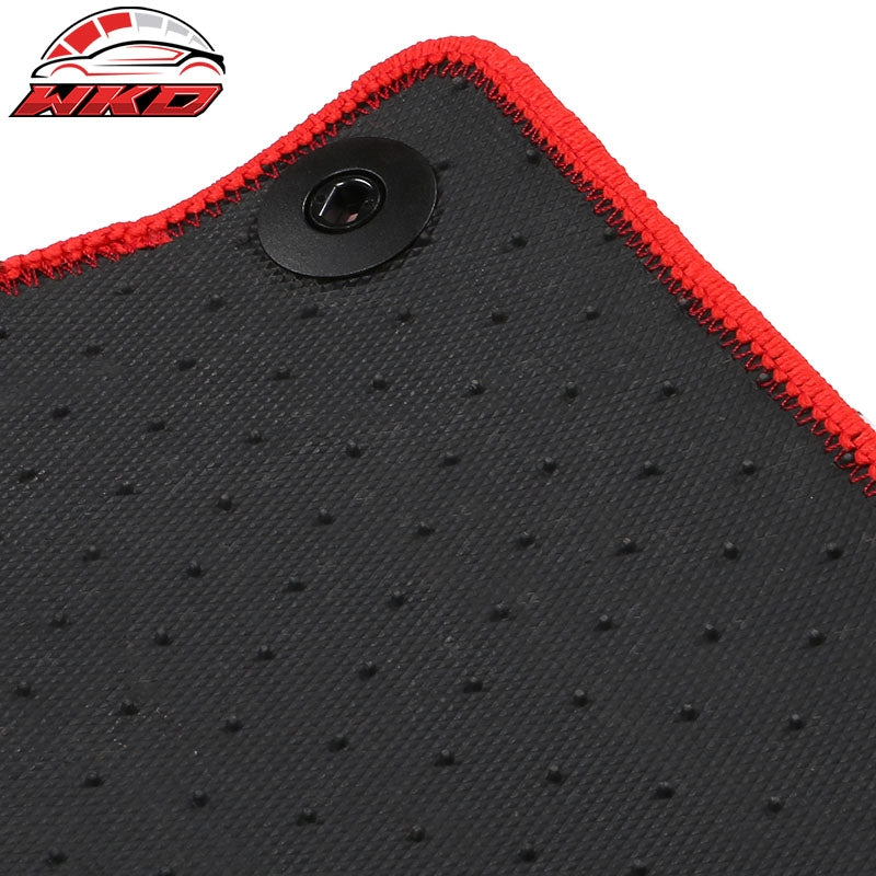 Fits 21-26 Kia K5 Optima Car Auto Floor Mats Liner Red Front Rear Carpets 4PC