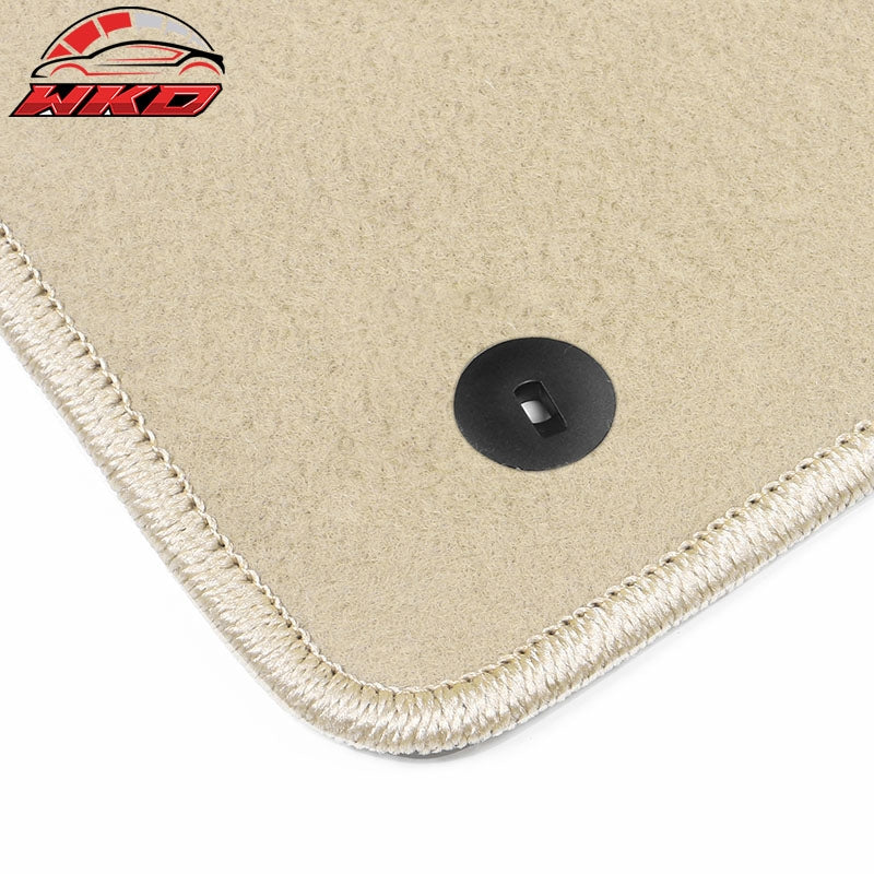 Fits 21-26 Kia K5 Optima 4PCS Auto Car Front Rear Floor Mats Carpets Nylon Beige
