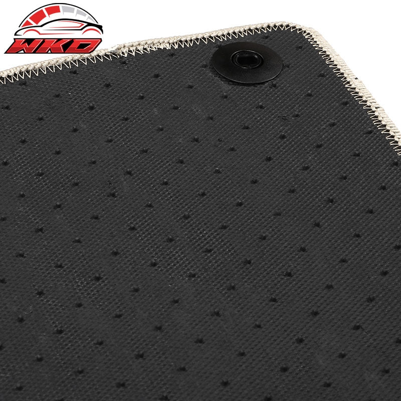 Fits 21-26 Kia K5 Optima 4PCS Auto Car Front Rear Floor Mats Carpets Nylon Beige