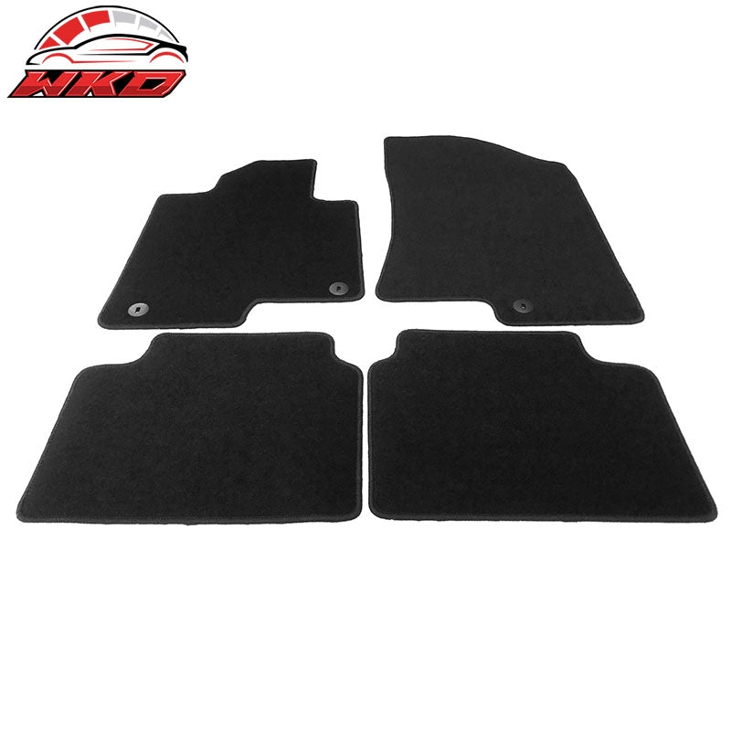 Fits 21-26 Kia K5 Optima 4PCS Auto Car Front Rear Floor Mats Carpets Nylon Black