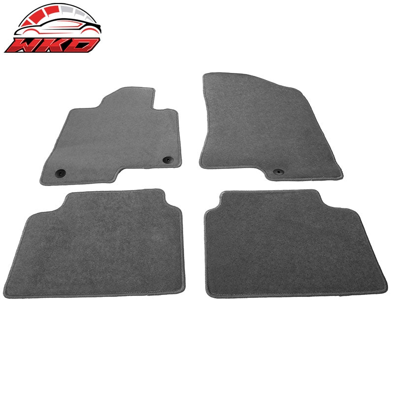 Fits 21-26 Kia K5 Optima 4PCS Auto Car Front Rear Floor Mats Carpets Nylon Gray