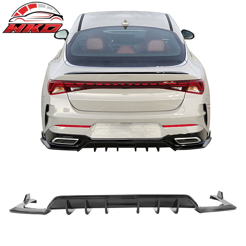 Wholesale 21-24 Kia K5 GT-Line 3PCS Rear Bumper Lip Diffuser Spoiler Gloss Black PP