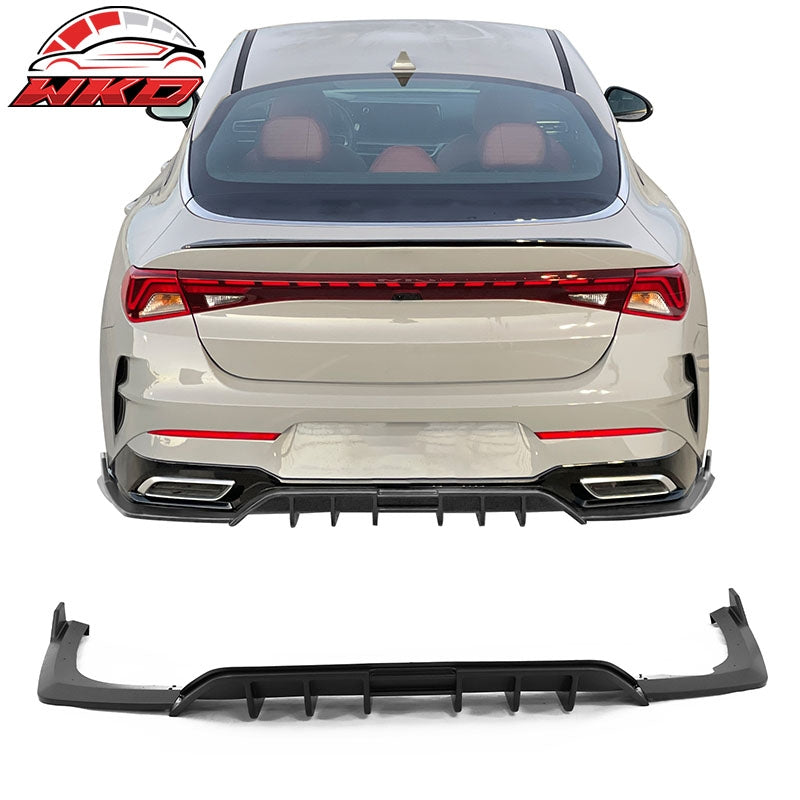 Wholesale 21-24 Kia K5 GT-Line Rear Bumper Lip Diffuser PP 3PC Matte Black Apron Kit