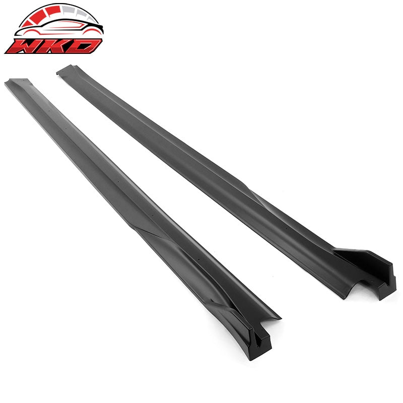 Fits 21-26 Kia K5 2PCS Side Skirts Extensions Rocker Panel PP Matte Black