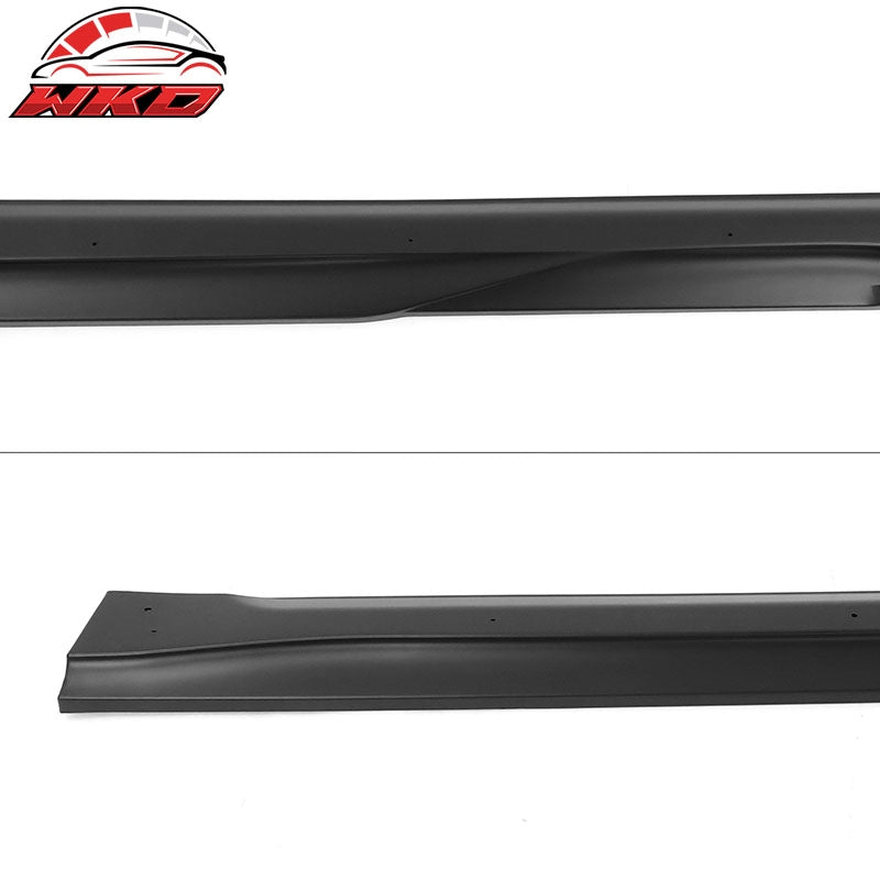 Fits 21-26 Kia K5 2PCS Side Skirts Extensions Rocker Panel PP Matte Black