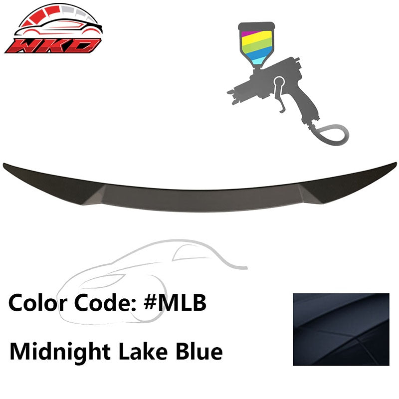 For 21-24 Kia K5 V Style Rear Trunk Spoiler Wing Lip ABS #MLB Midnight Lake Blue