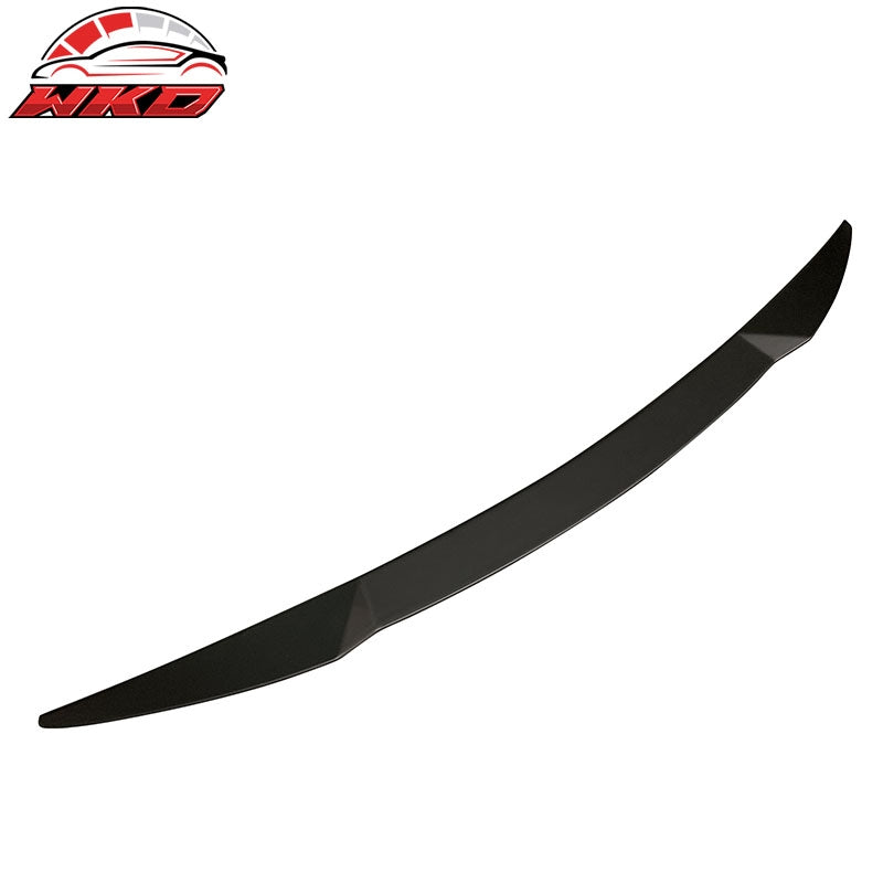 Fits 21-24 Kia K5 V Style Rear Trunk Spoiler Wing Lip ABS Matte Black