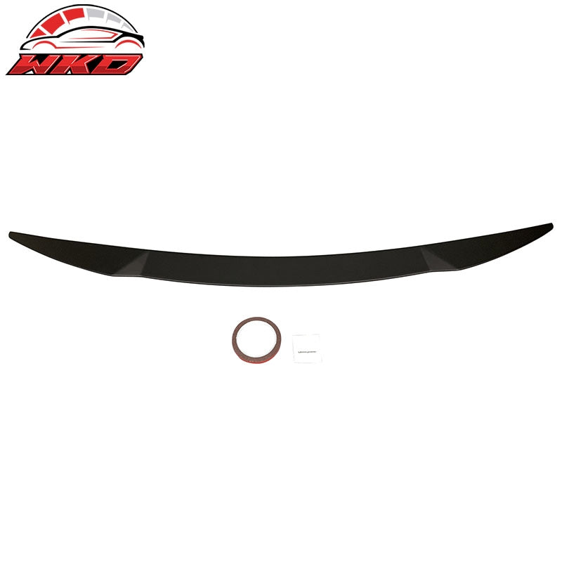 Fits 21-24 Kia K5 V Style Rear Trunk Spoiler Wing Lip ABS Matte Black
