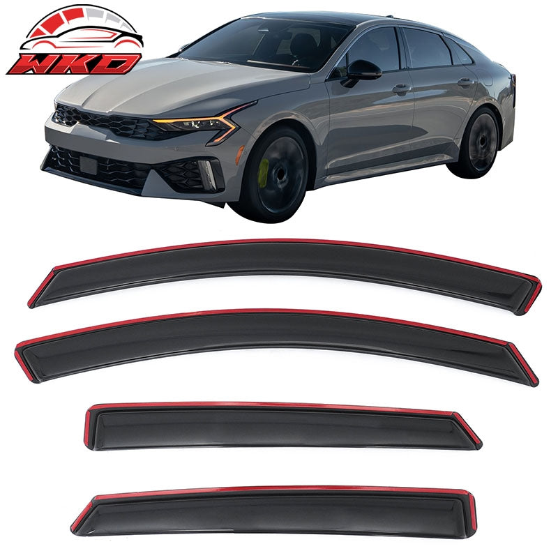 Wholesale 21-26 Kia K5 Window Visors In-Channel Rain Guard Deflector Acrylic Shield - Wikond Auto