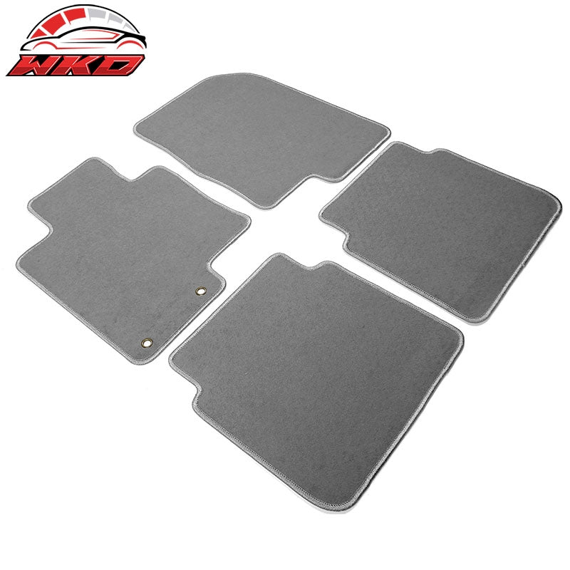 Fits 11-15 Kia Optima Nylon Floor Mats Front Rear Non-Slip Auto Carpet Grey 4PC