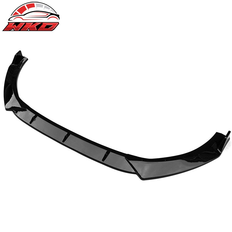Fits 21-27 Kia Optima K5 EX LX GT Gloss Black 3PC Front Bumper Lip PP Spoiler