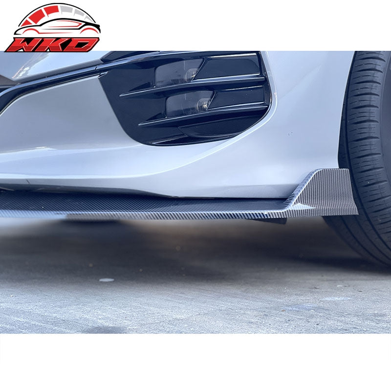 Fits 21-27 Kia Optima K5 EX LX GT Matte Black 3PC Front Bumper Lip PP Spoiler