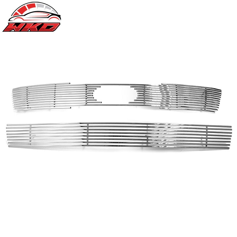 For 2011-2012 Kia Sedona Front Bumper Grille Chrome Stainless Steel Billet Style