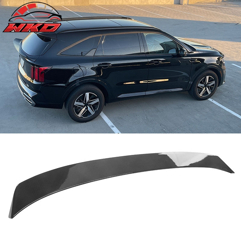 Fits 21-24 Kia Sorento Duckbill Style Trunk Middle Spoiler Carbon Fiber Print