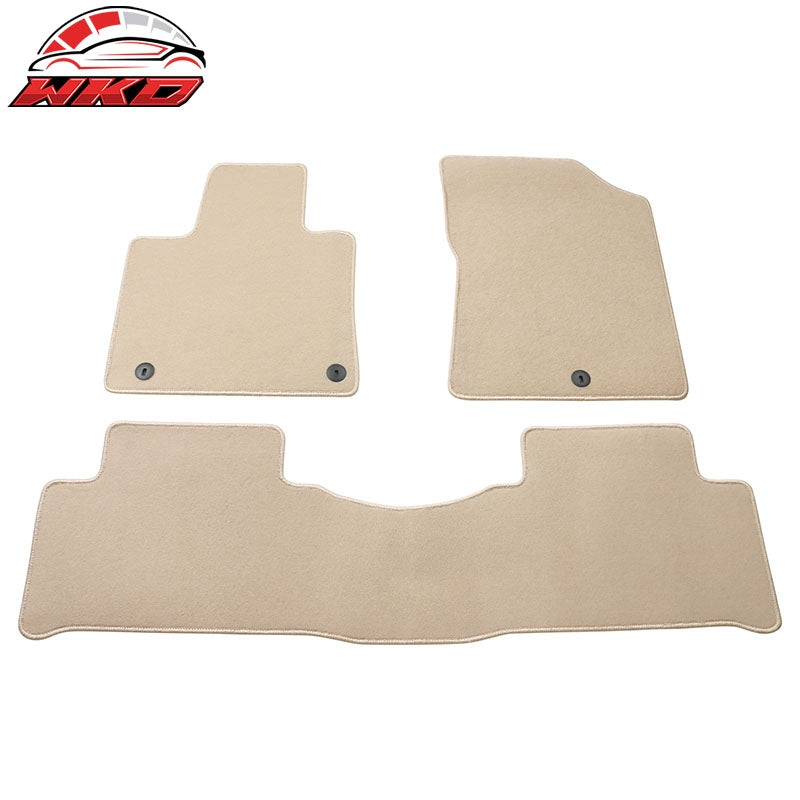 Wholesale 21-26 Kia Sorento 4-Door Front & Rear Floor Mats Carpet Nylon 3PCS - Beige