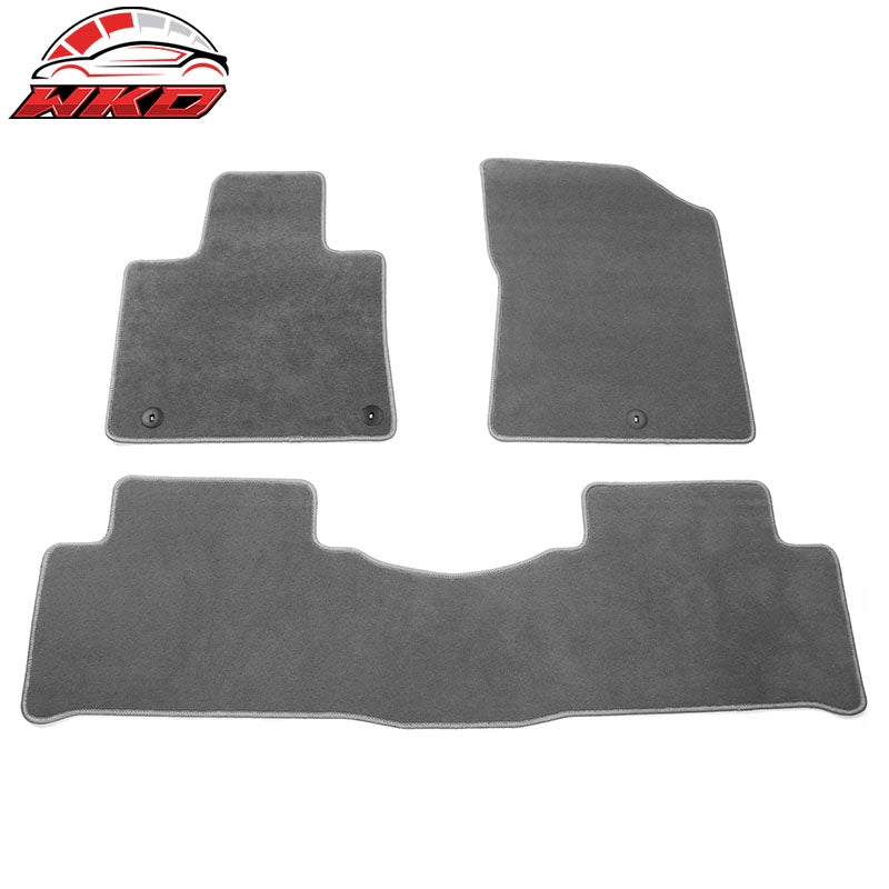 Wholesale 21-26 Kia Sorento 4-Door Front & Rear Floor Mats Carpet Nylon 3PCS - Gray
