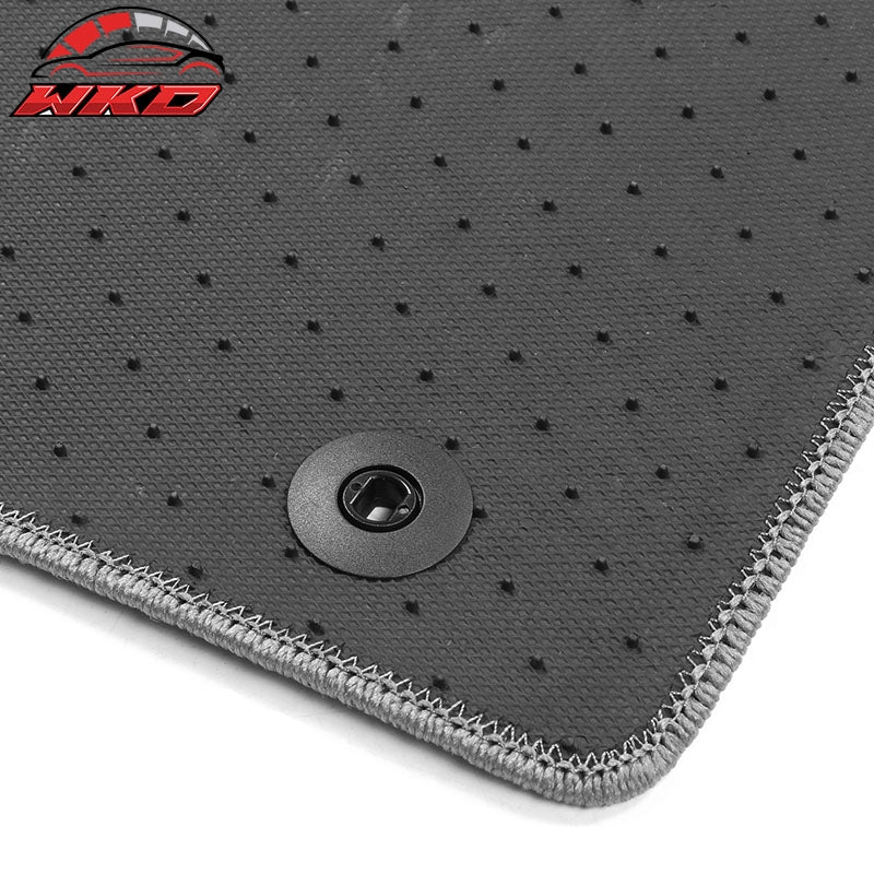 Fits 21-26 Kia Sorento 4-Door Front & Rear Floor Mats Carpet Nylon 3PCS - Gray